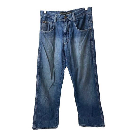 Y2K Men's 32 X 33 Jeans South Pole Blue Straight Relaxed 5 Pocket Vintage 1998 - Picture 1 of 11
